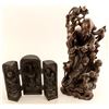Image 1 : 2 Chinese Wood Carvings