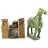 Image 1 : 4 Asian Stone Carvings including 3 Foo Dogs
