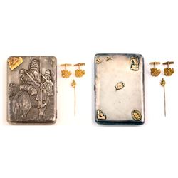 Antique Russian Silver Cigarette Case