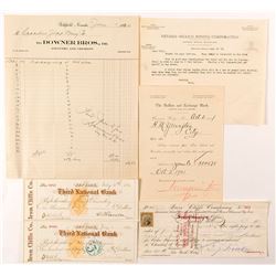 Nevada and Michigan Mining Ephemera