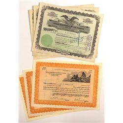 6 Oatman Mining Stock Certificates