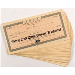 Murray Creek Mining Stock Certificates (66)