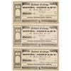 Image 1 : National Exchange Hotel Company Stock Certificates (3)