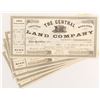 Image 1 : The Central Land Company Stock Certificates (6)