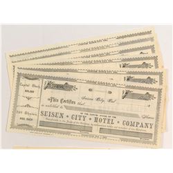 Suisun City Hotel Stock Certificates (9)