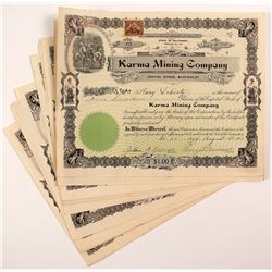 Karma Mining Company Stock Certificates (13)