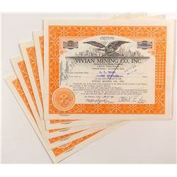 Vivian Mining Co. Inc Certificates