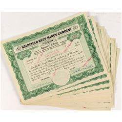Goldfield Deep Mines Stock Certificates (29)