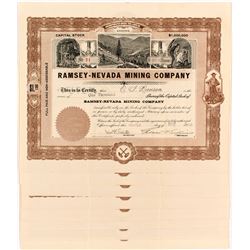 8 Ramsey-Nevada Mining Company Certificates
