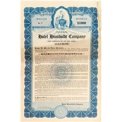 Hotel Humboldt Company Gold Bond 1923