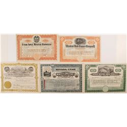 Utah Mining Certificates (5)