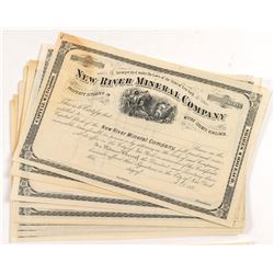 New River Mineral Stock Certificates (12)