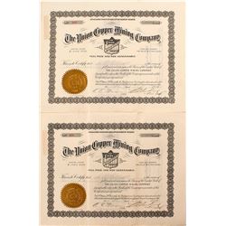 Union Copper Mining Company Stock Pair