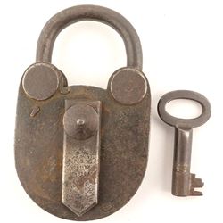 19th Century German Lock and Key