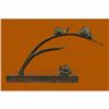 Image 1 : Snails on Branch Bronze Sculpture
