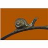 Image 2 : Snails on Branch Bronze Sculpture