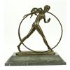 Image 1 : Dancer Bronze Sculpture on Marble Base Statue