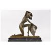 Image 1 : Fan Dancer Bronze Sculpture on Marble Base State