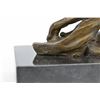 Image 3 : Willife Animal Edition Cheetah Bronze Statue on Marble Base Sculpture