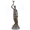 Image 5 : Roman Girl Bronze Statue on Marble base Sculpture