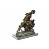 Image 5 : Hercules Killing Stag Bronze Statue on Marble Base Sculpture