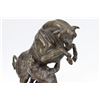 Image 2 : Modern Art Confrontation between Bull and Dog Bronze Sculpture