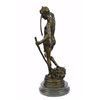 Image 8 : David Bronze Sculpture on Marble Base Statue