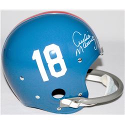 Archie Manning Signed Ole Miss Throwback Full-Size Suspension Helmet (Radtke COA)