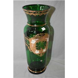 Brand new Jewellery store inventory Bohemian handcut crystal with applied 24kt gold and hand painted