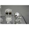 Image 2 : Selection of Swarovski crystal including a parrot, an owl, a sparrow and a pelican with small chip o