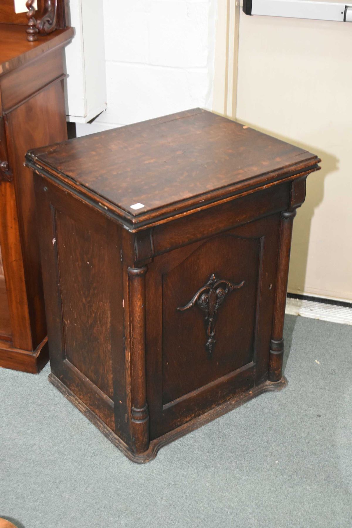 New Royal antique treadle sewing machine in fully enclosed quarter cut