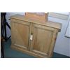 Image 1 : Antique two door pine console