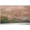 Image 2 : Framed oil on canvas painting of a huntscene signed by artist P. Majon, 24" X 36"