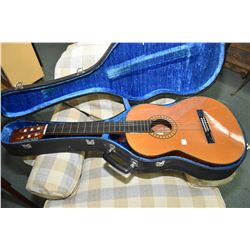 Aria model AA552 six string acoustic guitar in hard case