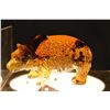 Image 3 : Carved yellow gold Amber grizzly bear, 4" in length and 1 1/2" wide