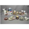 Image 1 : Selection of collectibles including child's lustreware tea set, Wade figurines, English made vase, h