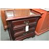 Image 1 : Solid mahogany Gibbard three drawer end table