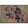 Image 3 : Four framed Robert Owen clown prints