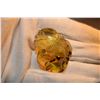 Image 2 : Carved Amber head with skull top regalia, 6.4 grams