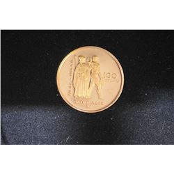 Royal Canadian Mint 1976, $100 Olympic 22kt gold proof coin