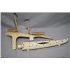 Image 1 : Inuit handcarved and handpainted bone cribbage board with cribbage pieces, 11 1/2" in length, and tw