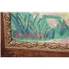 Image 2 : Pair of acrylic on canvas paintings in antique frames including stylized forest scene and a beachy s