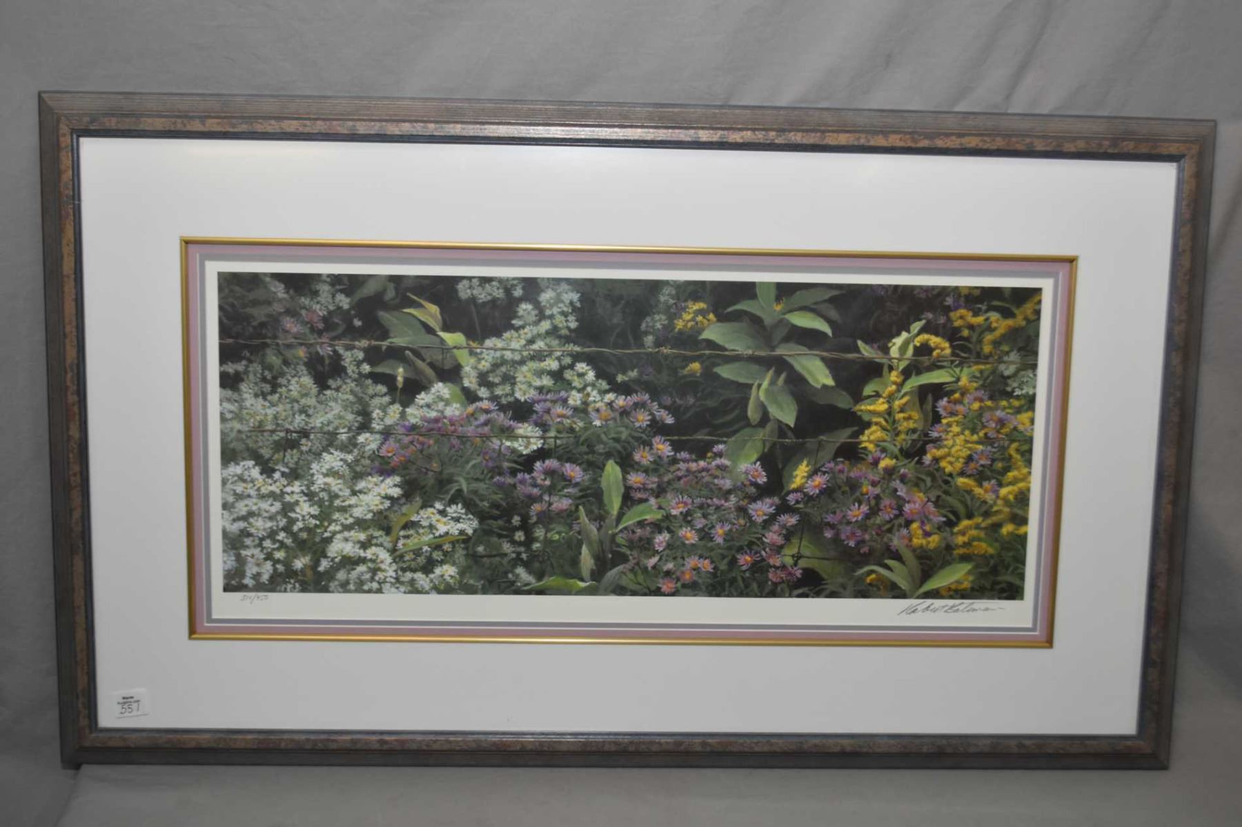 Framed limited edition print "Roadside Tapestry" pencil signed by