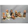 Image 1 : Seven Goebel and Hummel figures including "Chimney Sweep", "Goose Girl" etc.