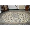 Image 1 : 100% wool Iranian carpet with center medallion, wide multi border and overall scrolling Jacobean flo