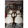 Image 1 : Six antique open back side chairs with upholstered seats