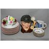 Image 1 : Selection of porcelain collectibles including Royal Doulton character jug "The Sleuth" DN6631, a Roy