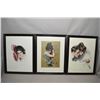 Image 1 : Four vintage framed prints including "the Kings of Hearts", "Her Future" and two untitled