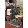 Image 1 : Remington bronze "Bronco Buster" on marble base, 23" in height