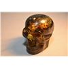 Image 2 : Hand carved natural amber skull, 2 1/2" in height
